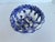 Vintage Blue White Ceramic Pottery Basket Weave Bowl For Sale - Image 4 of 9