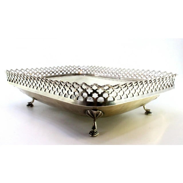 Silver Fruit Bowl with Wire Rack For Sale - Image 5 of 8