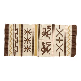 Vintage Moroccan Kilim Rug Runner - 2' X 4'7" For Sale