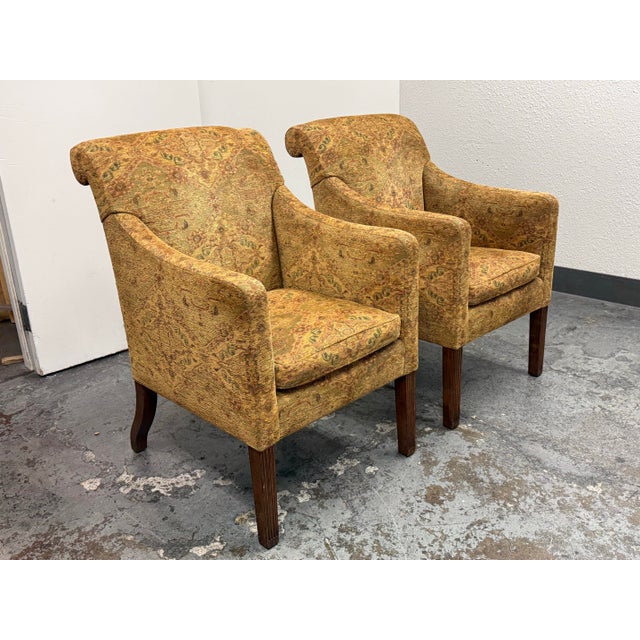 Traditional Rose Tarlow Georgian Library Armchairs, Pair For Sale - Image 3 of 12