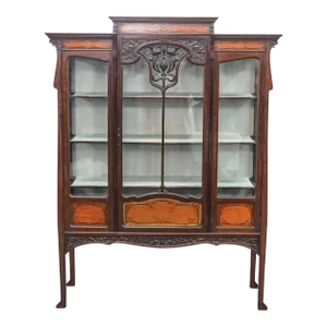 1920s Vintage Emile Galle French Art Nouveau Cabinet