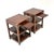 1930s Vintage Military Campaign Style Side Tables, 1930, Set of 2 For Sale - Image 5 of 11