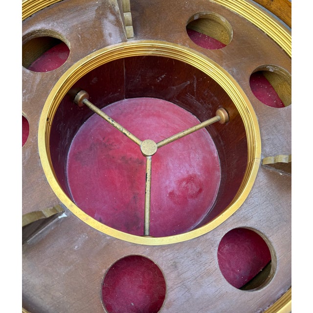 Wood Vintage Globe-Shaped Bar Cabinet, 1960s For Sale - Image 7 of 14