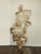 French Country Large 49" Tall Vintage French Country Syroco Gold Flower Wall Plaque Picture For Sale - Image 3 of 18