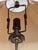 1990s Pair of Ralph Lauren Home Adjustable Tubular Glass & Brass Table Lamps With Original Shades For Sale - Image 10 of 13