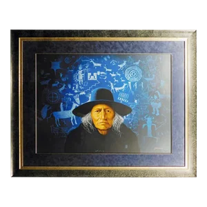 1990s Frank Howell Shadows Gallery Framed Commemorative Limited Edition Art