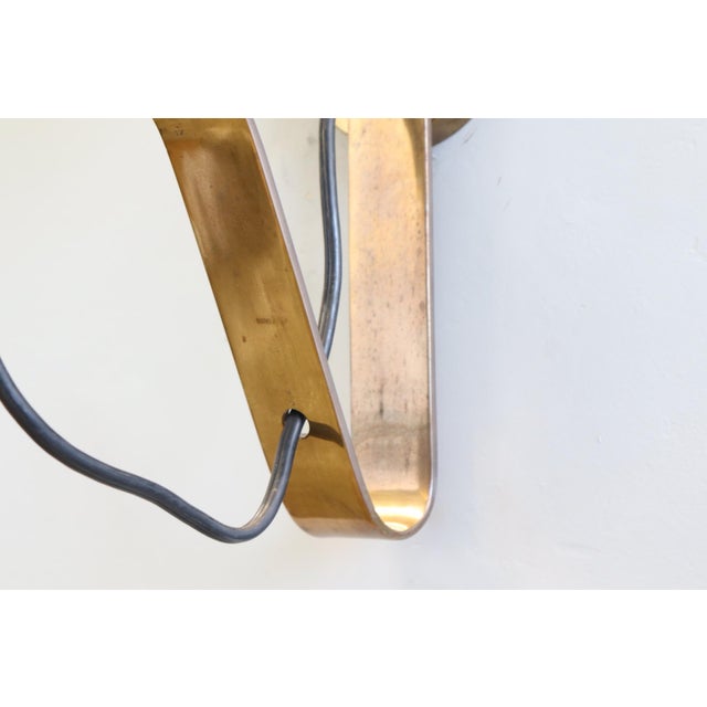 Pair of Sergio Asti brass sconces for large glass candles, perfect condition I have official proof of authenticity such as...