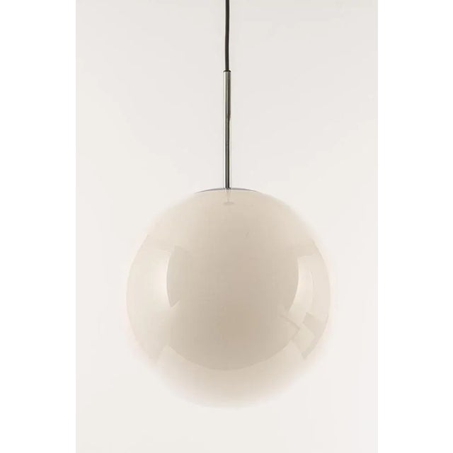 Opal Ball Pendant Light by Peill Putzler, Germany, 1970s For Sale - Image 3 of 9
