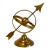 Vintage Brass Armillary Sundial Sphere For Sale