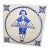 Antique Delft Tile, the Feast For Sale