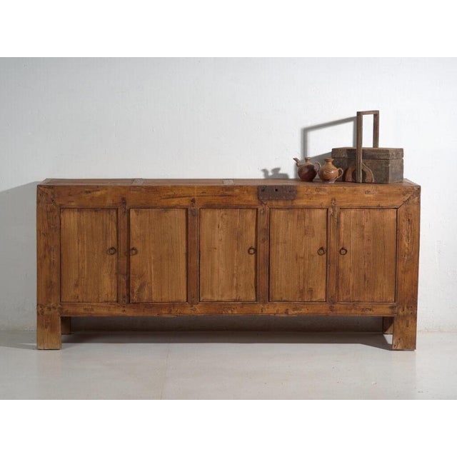 Antique Low Sideboard in Pine For Sale - Image 12 of 13