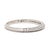 Gabriel & Co .20ctw Diamond Knife Edge Band, 14k White Gold, Ring Size 5 For Sale In Greensboro - Image 6 of 8
