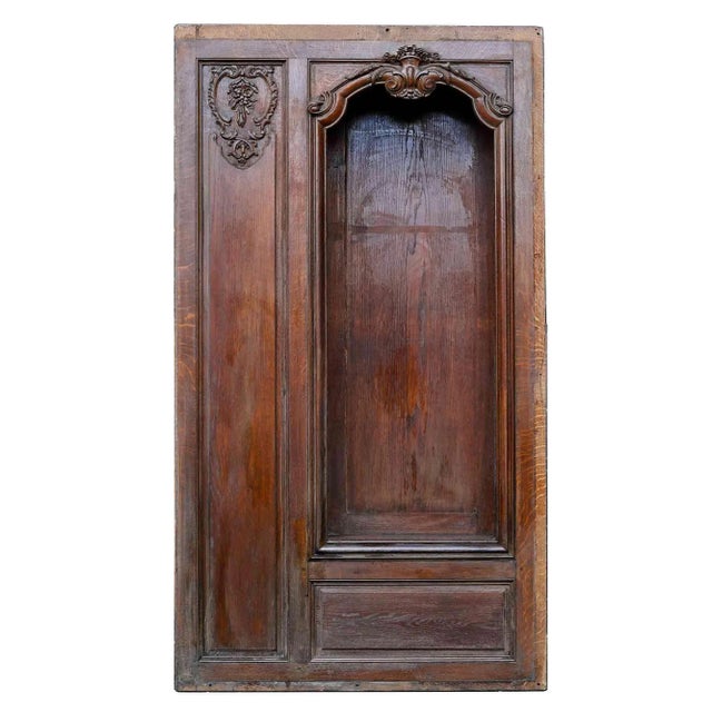 Louis XV Style Carved Oak Antique French Paneling - Ten Piece Set For Sale - Image 9 of 12