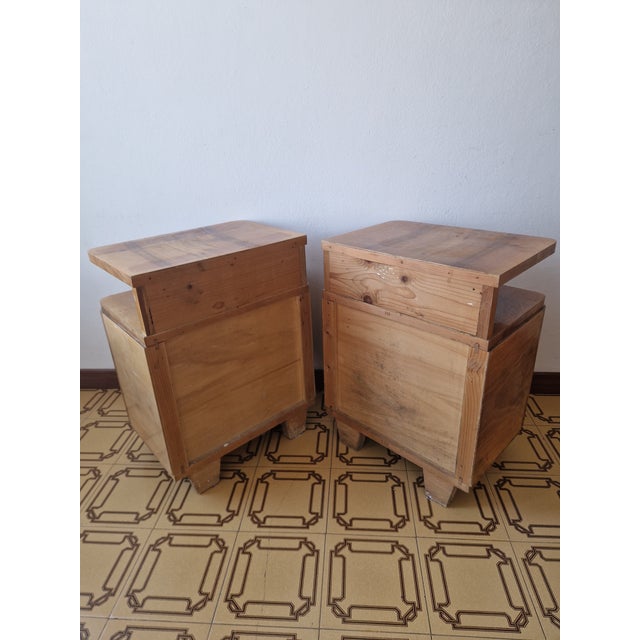Art Deco Burl Bedside Tables, 1930, Set of 2 For Sale - Image 15 of 16