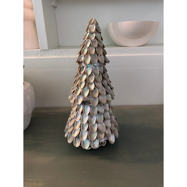 Large Abalone Shell Decorative Tree Sculpture, 17” For Sale - Image 4 of 13