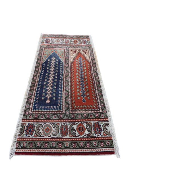 1950s Traditional Turkish Hand Knotted Vintage Kayseri Rug For Sale