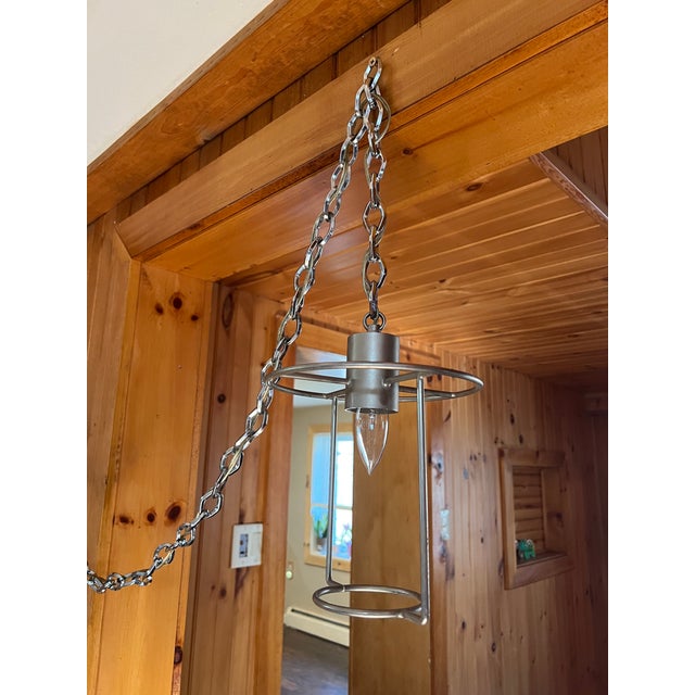 Vintage 1960s Giogali Angelo Mangiarotti Mid-Century Modern Murano Blown Glass Chain Chandelier For Sale - Image 11 of 13