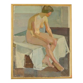 Carl Erik, Model, 1960s, Oil on Canvas, Framed For Sale