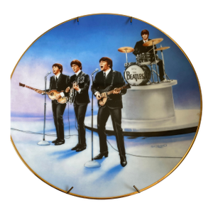 1960s “Live in Concert” Beatles Decorative Plate by Delphi - Mint