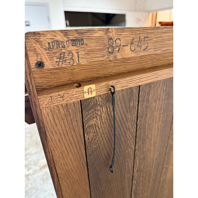 Early 21st Century Stickley Furniture Mission Double Bookcase With Glass Doors, Model 89-645 For Sale - Image 5 of 12