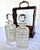 English Antique Late 1800s English Oak Two Decanter Tantalus with Key - 4 pcs For Sale - Image 3 of 12