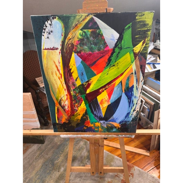 Spinnakers by Kathleen Varadi, 2018 Oil on Canvas For Sale - Image 11 of 14