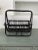 Bamboo & Rattan Black Magazine Rack, 1960s For Sale - Image 12 of 12
