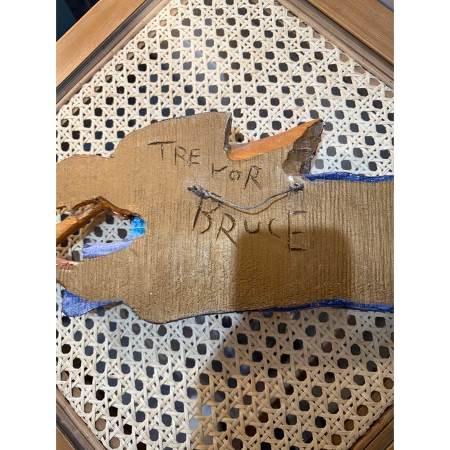 Folk Art 1990s Angel Wood Carving by Caymanian Artist Trevor Bruce For Sale - Image 3 of 4
