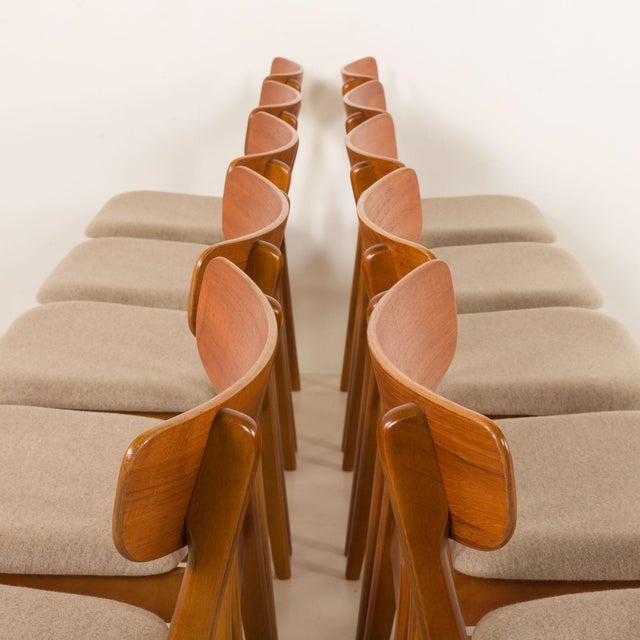 Wood Danish Teak Dining Chairs from Farstrup Møbler, Denmark, 1960s, Set of 10 For Sale - Image 7 of 18