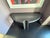 Attributed to Leon Rosen for Pace Collection, 'Mezzaluna' Console Table, C. 1980s. Polished Black Granite / Stone on steel...