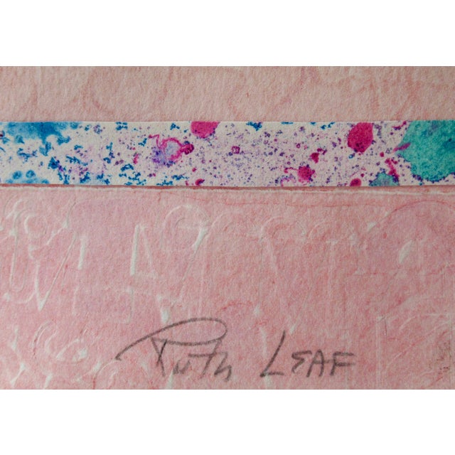 Ruth Leaf Fan Series C. 1990 Collage For Sale - Image 4 of 6