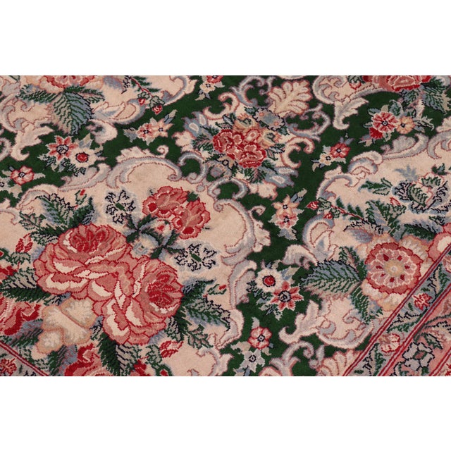 Designed with mesmerizing intricacy and gorgeous color palette, this hand-knotted masterpiece demonstrates the beauty and...