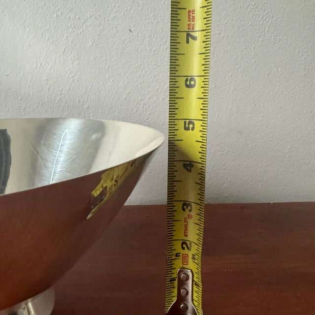 Mid Century Atomic Vintage Gorham Silver Plate Salad Bowl For Sale In Boise - Image 6 of 7
