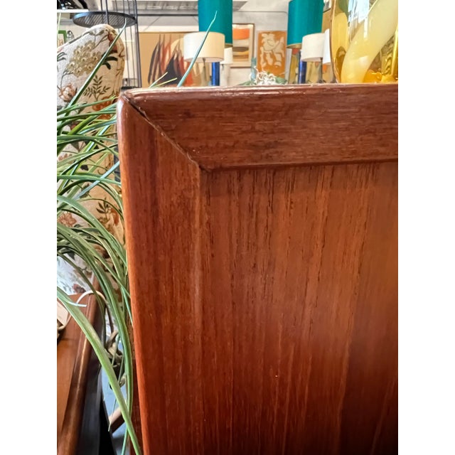 Brown Arne Vodder for Falster Danish Modern Teak King or Queen Headboard For Sale - Image 8 of 8