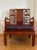 Pair of Asian Rosewood Chairs With Floral, Bamboo, and Bird Motif Backs. Includes Two Sets of Seat Cushions. For Sale - Image 10 of 12