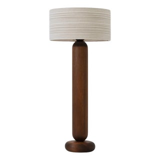 Ciga CL140 Smoked Mahogany Floor Lamp by Jeroen De Ruddere For Sale