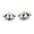 Georg Jensen Lene Munthe Sterling Silver & 18k Yellow Gold #400 Clip-On Earrings For Sale - Image 9 of 12