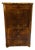 Antique French Louis Philippe Secretary in Walnut With Marble Top Leather Gilt Embossed Writing Surface For Sale