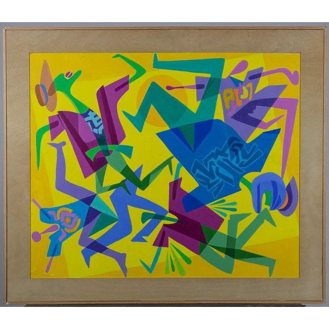Contemporary Leo Guida, Accident, 1992, Acrylic on Canvas, Framed For Sale - Image 3 of 4