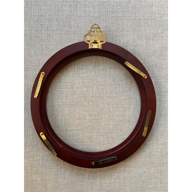 Blue Vintage Oriental Porcelain Collector's Plate, Imperial Ching-Te Chen For Sale - Image 8 of 9