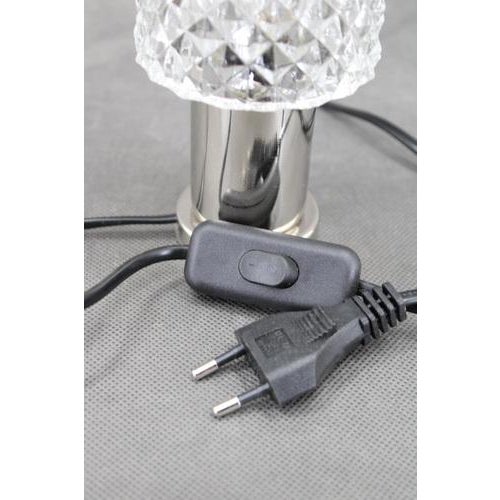 Glass Table Lamp from Kamenicky Senov, Former Czechoslovakia, 1970s For Sale - Image 6 of 12