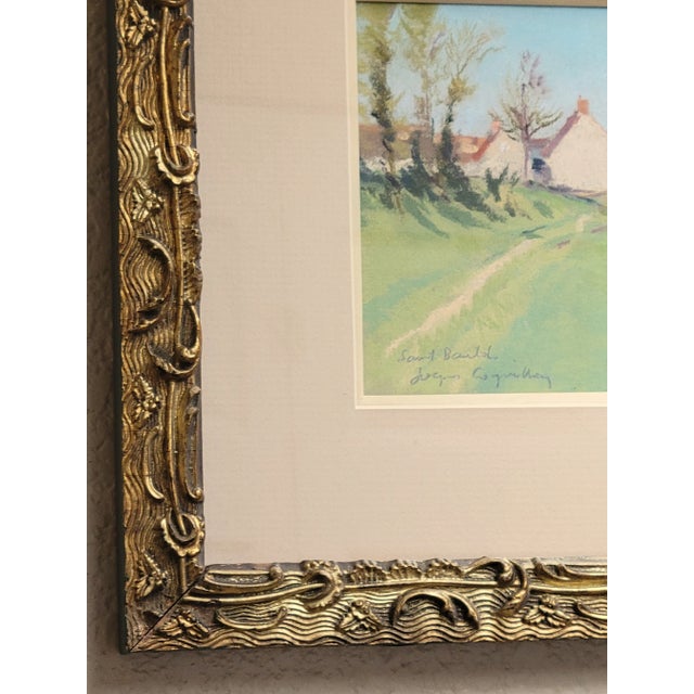 Green Jacques Coquillay (B. 1935, France), "Saint Bandol". Pastel on Board For Sale - Image 8 of 10