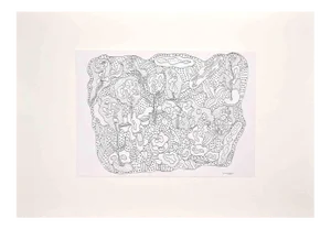 Maurizio Gracceva, Composition- Original Ink and Watercolor, 2010