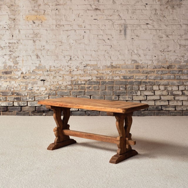 French Early 20th Century French Oak Coffee Table For Sale - Image 3 of 5