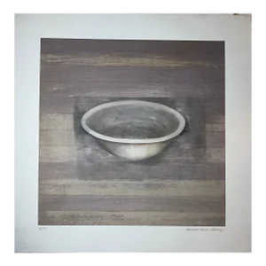 Porcelain Bowl Series Lithograph, Danna Ruth Harvey