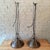Industrial 1940s Set of 3 Custom Industrial Gunmetal and Brushed Steel Pendant Lights For Sale - Image 3 of 9
