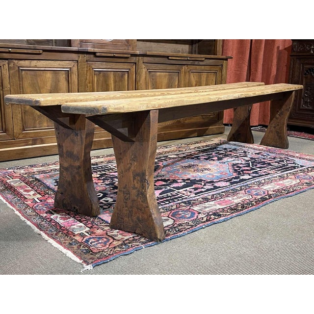 Fir Farmhouse Benches, Set of 2, in Good conditions. Designed 1890 to 1919