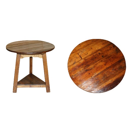 Pine Cricket Table, 19th Century For Sale