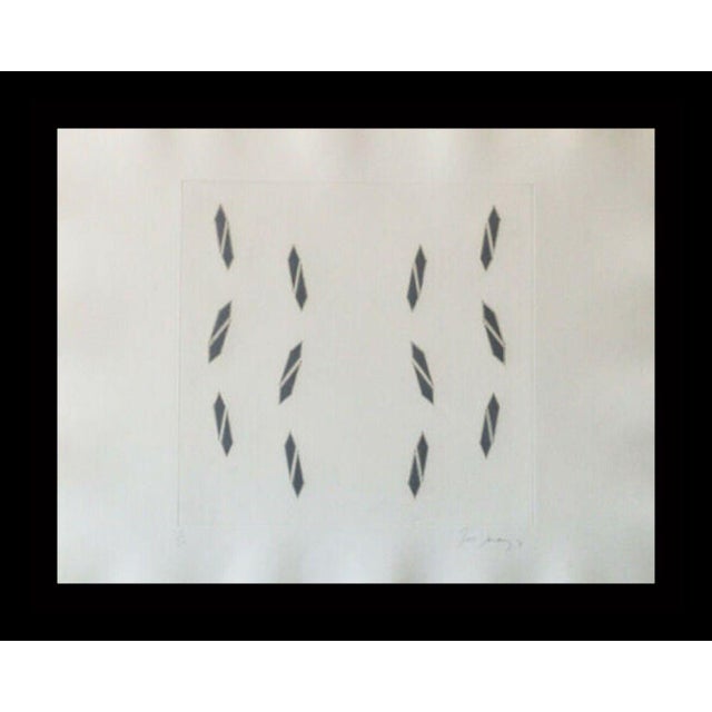 1980s Tess Jaray Encounter Suite 5 Etchings For Sale - Image 5 of 6