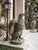 Greige Pair of Mid-Century Hollywood Regency Cast Stone Eagle Statues For Sale - Image 8 of 12